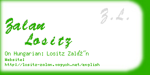 zalan lositz business card